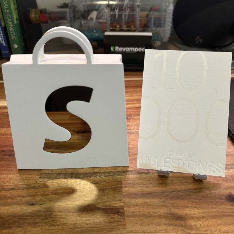 Shopify 10,000 Orders Milestone Award